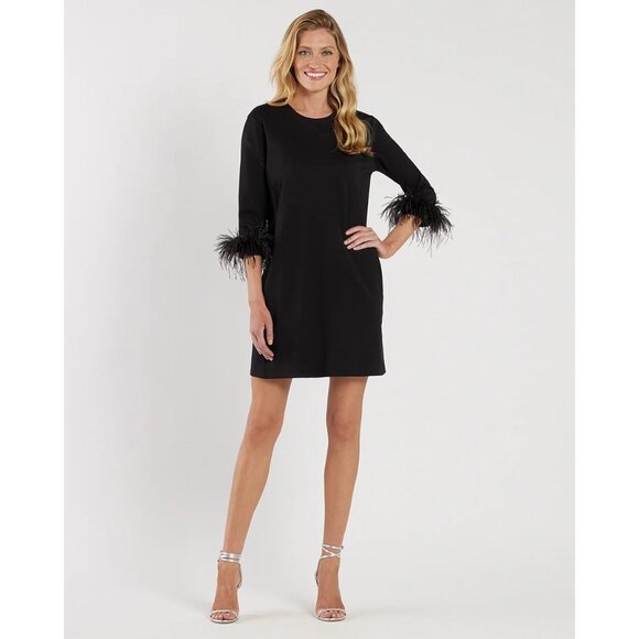 JC-11. Jude Connally Franca Dress Jude Ponte Small Black - Picture 1 of 1